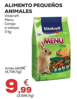 Oferta de Vitakraft - Alimento Pequenos Animales por 9,99€ en Kiwoko