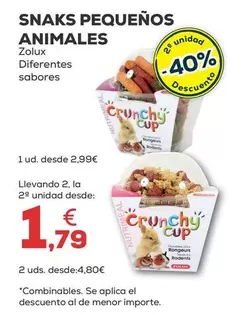 Oferta de Zolux - Snaks Pequenos Animales por 2,99€ en Kiwoko
