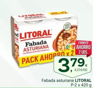 Oferta de Litoral - Fabada Asturiana por 3,79€ en Supermercados Dani