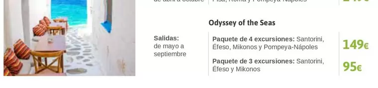 Oferta de Odyssey Of The Seas por 149€ en Viajes El Corte Inglés