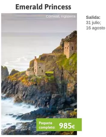 Oferta de Princess - Emerald por 985€ en Viajes El Corte Inglés