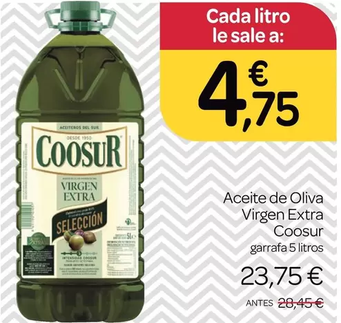 Oferta de Coosur - Aceite De Oliva Virgen Extra por 23,75€ en Supermercados El Jamón