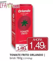 Oferta de Orlando - Tomate Frito por 1,49€ en Supermercados MAS