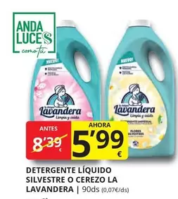Oferta de Anda - Detergente Liquido Silvestre O Cerezo por 5,99€ en Supermercados MAS