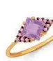 Oferta de Anillo Amatistas, Talla 54, Oro Amarillo Y Rodinado  por 259€ en E.Leclerc
