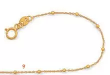 Oferta de Pulsera Cadena Bola, 18 Cm, Oro Amarillo  por 102€ en E.Leclerc
