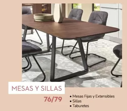Oferta de Mesas Y Sillas en Conforama