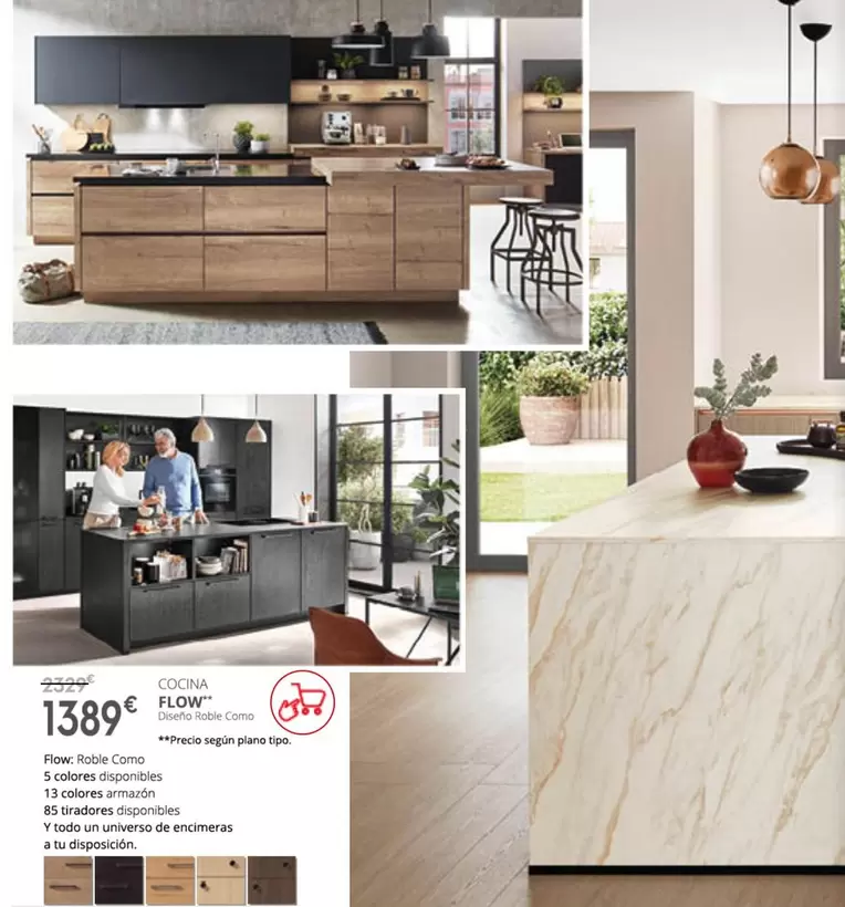 Oferta de Cocina Flow por 1389€ en Conforama