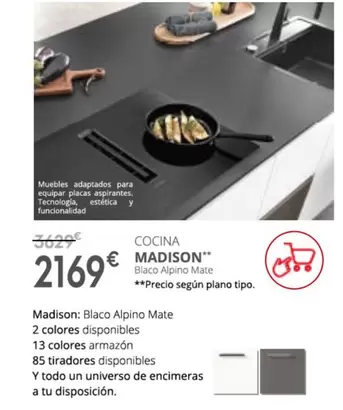 Oferta de Cocina Madison por 2169€ en Conforama