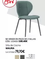 Oferta de Silla De Cocina Maura por 79,7€ en Conforama