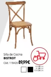 Oferta de Silla De Cocina Bistrot por 89,99€ en Conforama