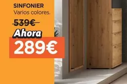 Oferta de Sinfonier por 289€ en Hipermueble