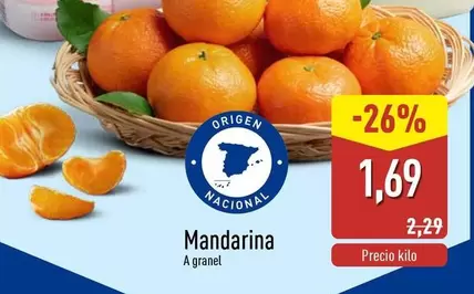 Oferta de Mandarina por 1,69€ en ALDI
