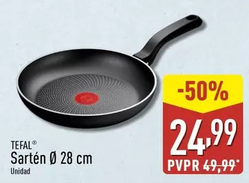 Oferta de Tefal - Sartén 28 Cm por 24,99€ en ALDI
