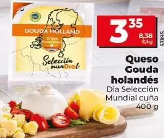 Oferta de Dia Seleccion Mundial - Queso Gouda Holandés  por 3,35€ en Dia
