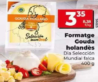 Oferta de Dia Seleccion Mundial - Queso Gouda Holandés por 3,35€ en Dia