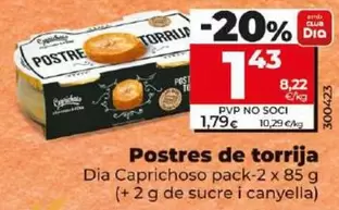 Oferta de Dia Caprichoso - Postre De Torrija  por 1,43€ en Dia