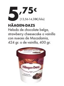 Oferta de Häagen-Dazs - Helado De Chocolate Belga por 5,75€ en Supermercados Lupa