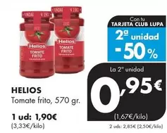 Oferta de Helios - Tomate Frito por 1,9€ en Supermercados Lupa