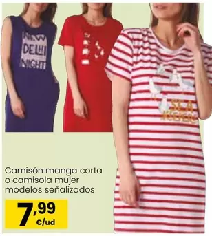Oferta de Camiseta Manga Corta O Camisola Mujer Modelos Senalizados por 7,99€ en Eroski