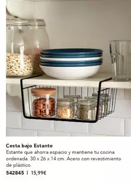 Oferta de Cesta Bajo Estante por 15,99€ en AVON