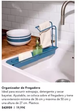 Oferta de Organizador De Fregadero por 19,99€ en AVON