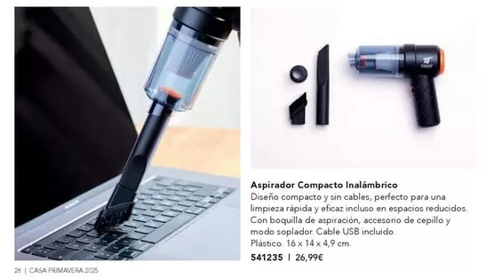 Oferta de Aspirador Compacto Inalámbrico  por 26,99€ en AVON