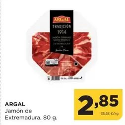 Oferta de Argal - Jamon De Extremadura por 2,85€ en Alimerka