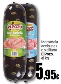 Oferta de Elpozo - Mortadela Aceitunas O Siciliana por 5,95€ en Unide Supermercados