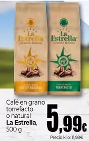 Oferta de La Estrella - Cafe en grano torrefado por 5,99€ en Unide Market