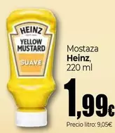 Oferta de Heinz - Mostaza por 1,99€ en Unide Market