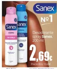 Oferta de Sanex - Desodorante Spray por 2,69€ en Unide Market