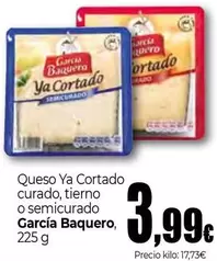 Oferta de García Baquero - Queso Ya Cortado Curado por 3,99€ en Unide Market