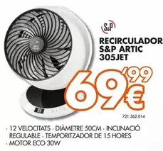 Oferta de S&P - Recirculador Artic 305jet por 69,99€ en Expert