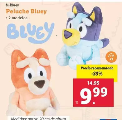 Oferta de Bluey - Peluche  por 9,99€ en Lidl