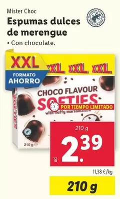 Oferta de Mister Choc - Espumas Dulces De Merengue por 2,39€ en Lidl