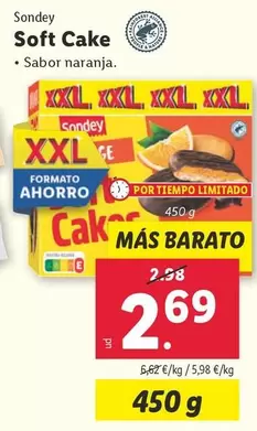 Oferta de Sondey - Soft Cake por 2,69€ en Lidl