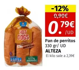 Oferta de Alteza - Pan De Perritos por 0,79€ en Maskom Supermercados