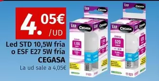 Oferta de Cecasa - Led Std 10,5w Fría O Esf E27 5w Fría por 4,05€ en Maskom Supermercados