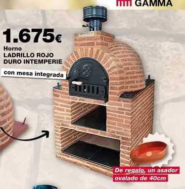 Oferta de Horno Ladrillo Rojo Duro Intemperie por 1675€ en Grup Gamma