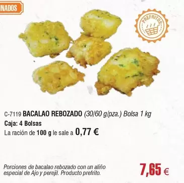 Oferta de Bacalao Rebozado por 7,65€ en Abordo