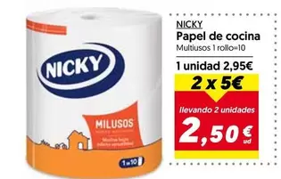 Oferta de Nicky - Papel De Cocina por 2,5€ en Hiper Usera