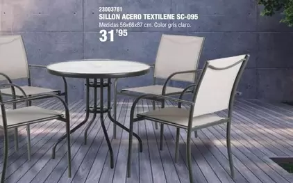 Oferta de Sillon Acero Textilene Sc-005 por 31,95€ en YMÁS