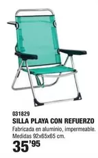 Oferta de Silla Playa Con Refuerzo por 35,95€ en YMÁS