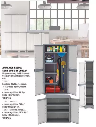 Oferta de Armarios Resima Serie Wabe By Jobgar por 199,95€ en YMÁS