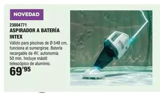 Oferta de Aspirador A Batería Intex por 69,95€ en YMÁS