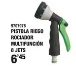 Oferta de Pistola Riego Rociador Multifuncion 8 Jets por 6,45€ en YMÁS