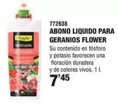 Oferta de Flower - Abono Liquido Para Geranios por 7,45€ en YMÁS