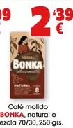 Oferta de Bonka - Café Molido Bonka/ Natural O Mezcla 70/30 por 2,39€ en Top Cash