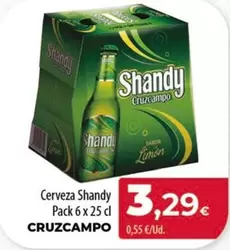 Oferta de Cruzcampo - Cerveza Shandy Pack 6 X por 3,29€ en Spar Tenerife